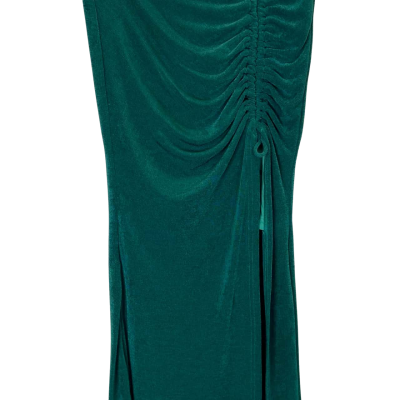 Here Comes The Sun Womens Size 6 Green Long Skirt w/ Split Side BNWT 