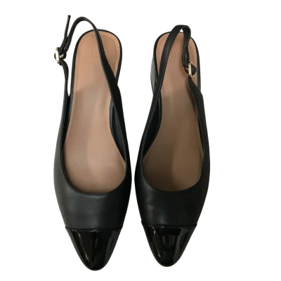 Wittner Womens  Size 41 Black Leather Slingback Heel  