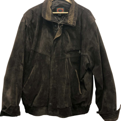 Jasper Leather Mens  Size 117  Brown Jacket