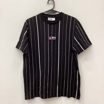 Fila Sriped T-shirt Black Size L