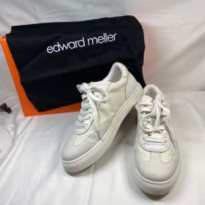 Edward Meller Womens  Size 37 Sneakers Cream 