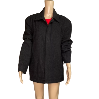  Owen Williams Mens  Size M Front Zipper Black  