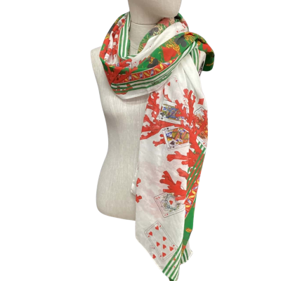  Santica Santoria Coral Scarf  Size One Size Green / Red 