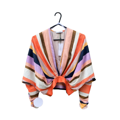 Womens Sheike Size 8 Long Sleeve Top Brown / Multicoloured / Navy Blue / Orange / Pattern / Pink  / Purple / Striped / White / Yellow 