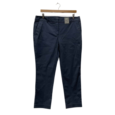 Jacqui-E Womens  Size 16 Slim Leg Pants Grey /Blue 