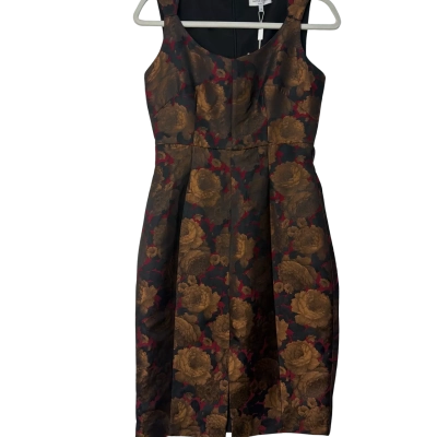 BNWT Wayne Cooper  Size 10 Black/ Brown floral dress rrp$179