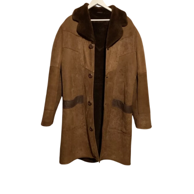 Vintage long suede jacket