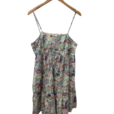 May Gibbs Womens  Size L Shoestring Strap Dress Multicoloured 