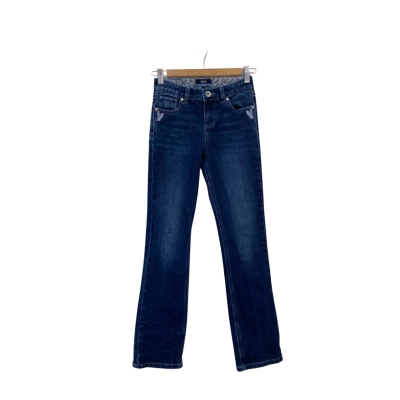  RBS Teens  Size 10 Girls Jeans Blue Embroidered Butterfly