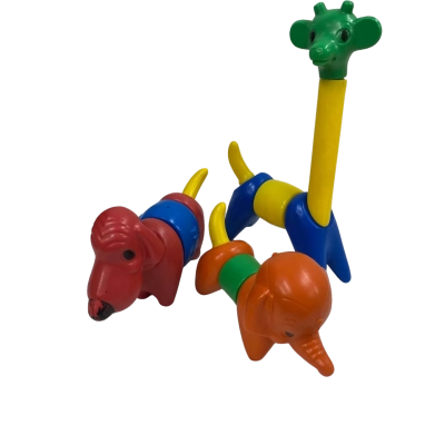 Vintage Tupperware "zoo it yourself" toys