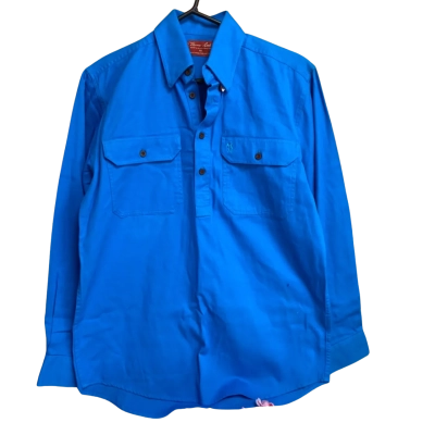 Womens Thomas Cook Heavy Cotton Drill Shirt Size XXS Aqua