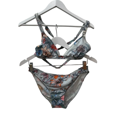 Zimmermann Women's Size 12 Bikini Set Blue / Floral 