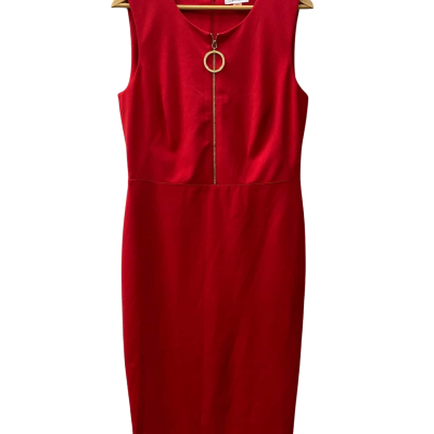 Calvin Klein Womens  Size 10 Sleeveless Dress  Red 