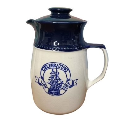 Vintage 1988 Australian Bicentenary Lidded Water/Coffee Jug