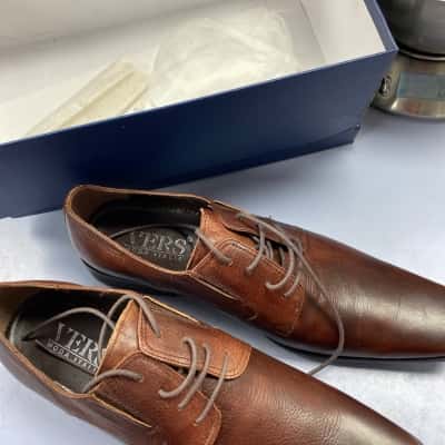  Vers Leather Shoes   Size 43 Brown 
