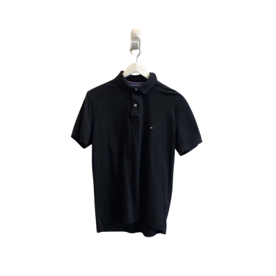 Tommy Hilfiger Mens Size M Polo Shirt Black  