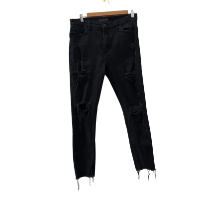 A Brand Black Cropped Jeans - Size 30