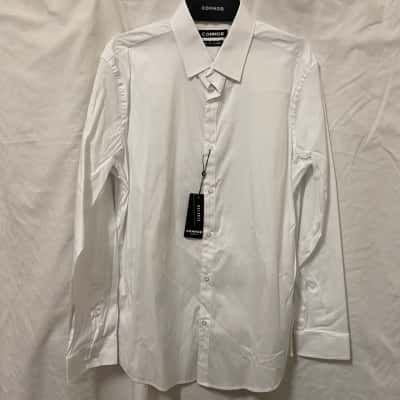 Connor Mens  Size S Business Shirt White 