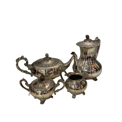 Vintage Silver Plated Tea and Coffee Set. Perfection Plate