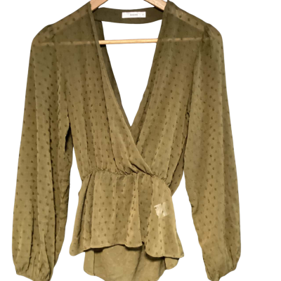 Sheike low back top  Size 6 Olive 