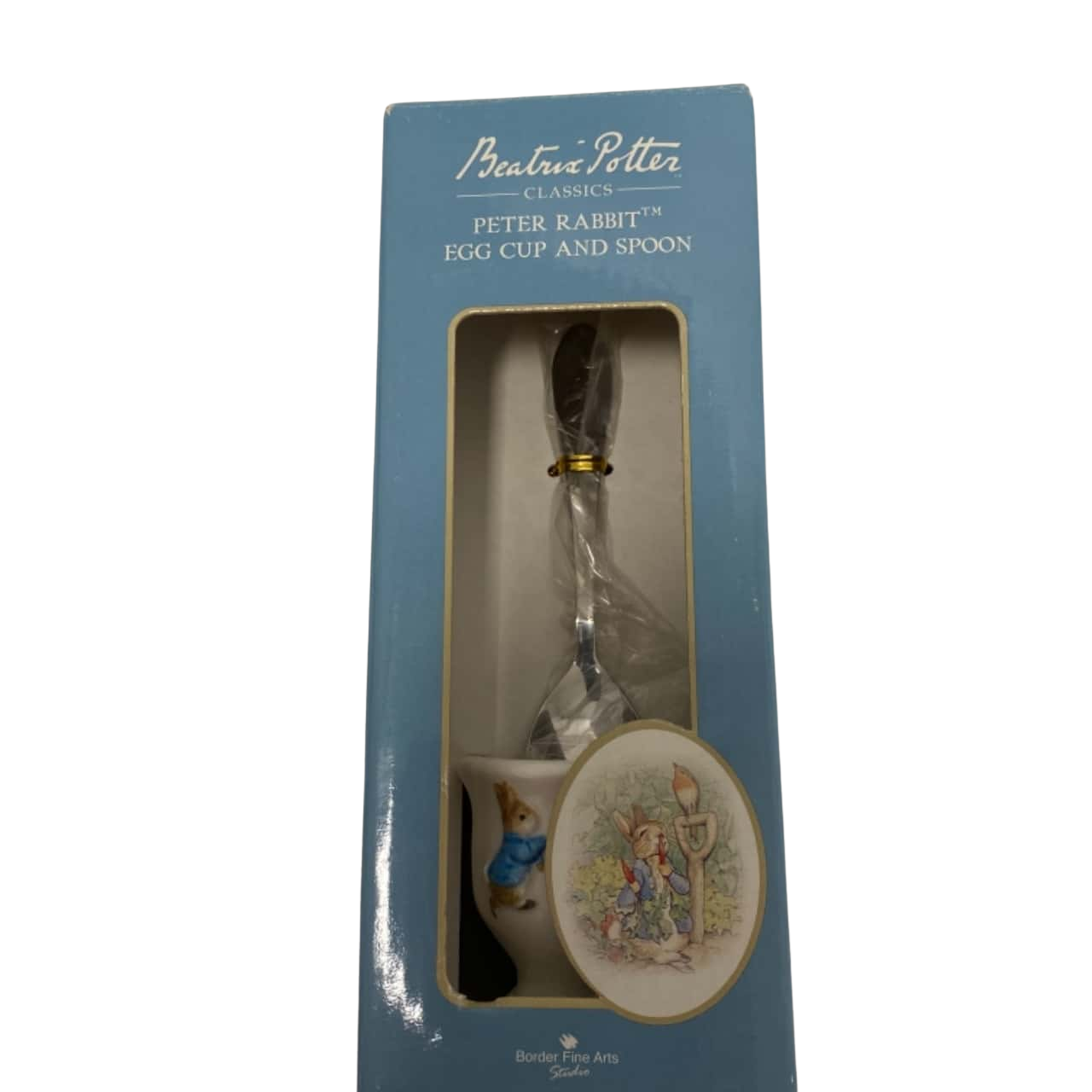 BNWT Beatrix Potter Peter rabbit egg cup and spoon(s)