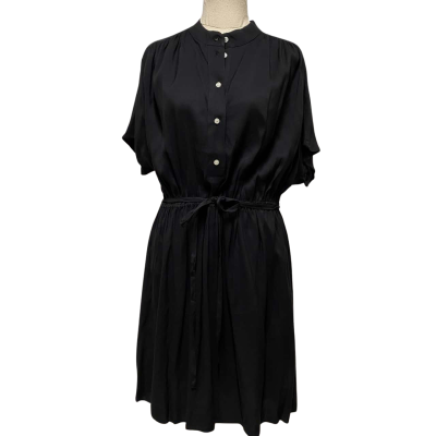 H&M Womens  Size M Short Sleeve Dress  Black  