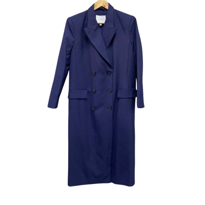 Witchery Womens  Size 6 Trenchcoat Navy Blue 