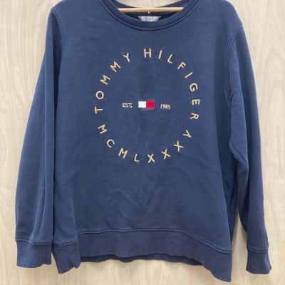 Tommy Hilfiger Mens (4) Size XL Sweatshirt Navy Blue 