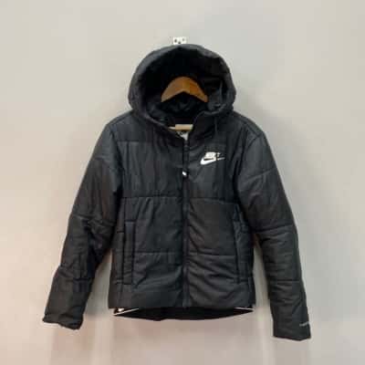 Nike  Therma-Fit Womens  Size XS Hooded / Puffer Jacket Black  / White 