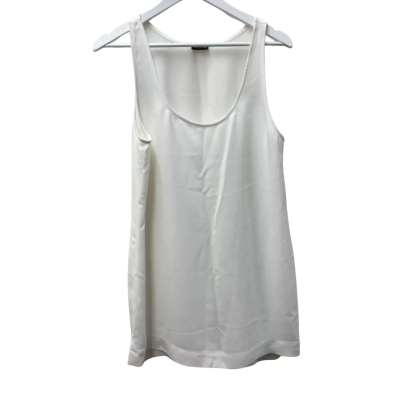 Carla Zampatti Womens  Size 14 Sleeveless Cocktail Shift Dress White 
