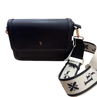  Laura Jones Womens Vegan Black Crossbodybag  