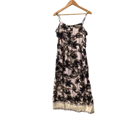 Sass Womens  Size 10 Casual Dress Beige / Black  / Yellow A