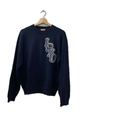Kenzo Womens  Size XS Long Sleeve Top Navy Blue 
