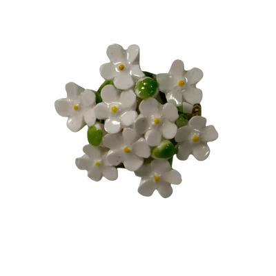 China Floral Porcelain Brooch