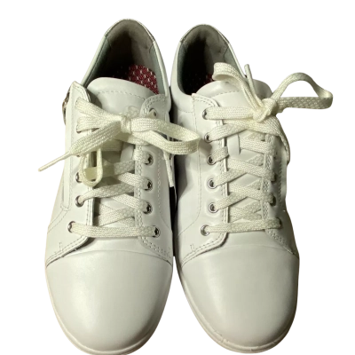 Accent White Lace Up Sneakers Size US 8