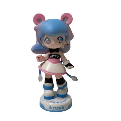 Pop Mart Azura Animal Fighting Series Mini Figure Little Bear Reporter 