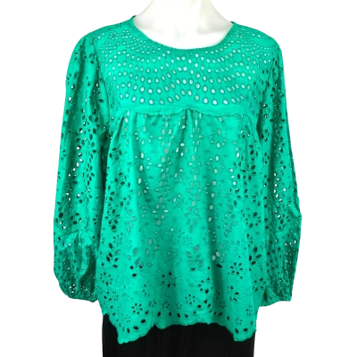 Katies Woven Shifley Top - Jade Size 16