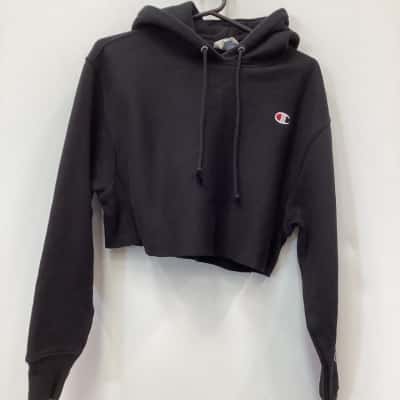 Champion Womens Hoodie Black Size S 