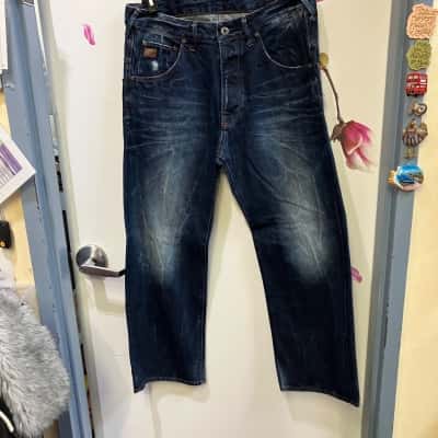  Mens  Size 33 Straight Leg Jeans Blue 
