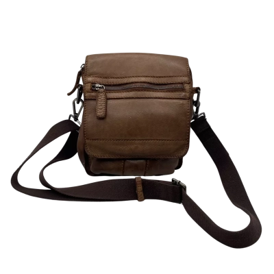 Aviator Women's Cross Body Bag Brown 18 x 20 cm             (HB1)