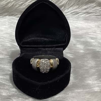 Vintage Unisex 2Tone Ring 