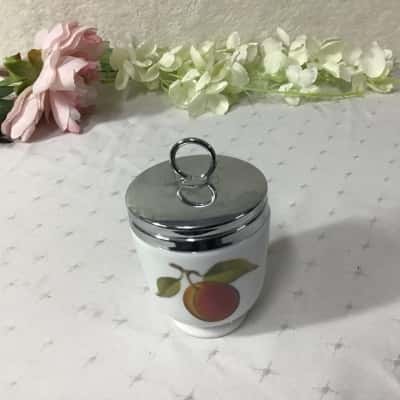 Royal Worcester Evesham Fruit Pattern Porcelain Egg Coddler