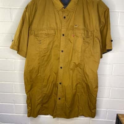 Levi's Mens  Size XXXXL Polo Shirt Khaki 
