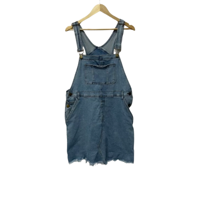 City Chic Womens  Size S Pinafore/Denim Overall Blue 