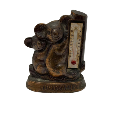 Bronze Coloured Metal Koala Thermometer