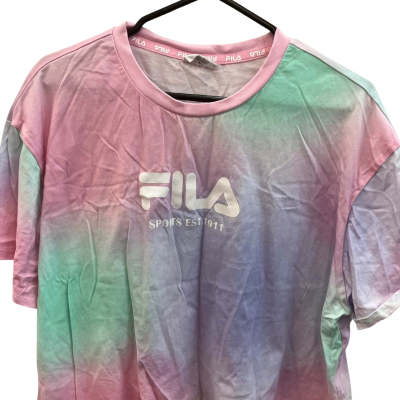 Fila Womens  Size 20 Cropped Top Green / Pink  / Purple / White 