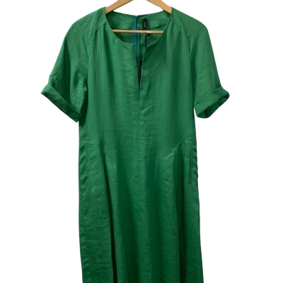  Womens  Riani Size 38 Casual Dress / Short Sleeve Dress  Green 