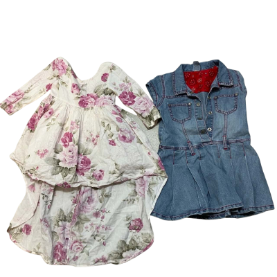  2 x dresses size 4 Pumpkin Patch & Aribella and Rose LINED Cotton