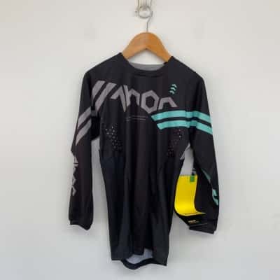 Thor Cube Black Mint Long Sleeve Jersey Size S 