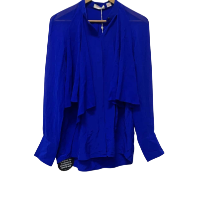 Sass & Bide Womens  Size 36 Button Up Top / Long Sleeve Top Blue 